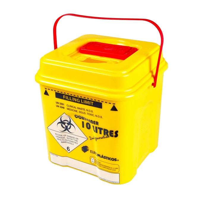 Poubelle / Collecteur d’aiguilles DASRI 2ème génération / Europlasticos