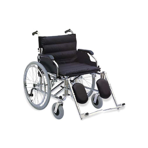 FAUTEUIL ROULANT CHROME ADULTE EN NYLONDOSSIER INCLINABLE