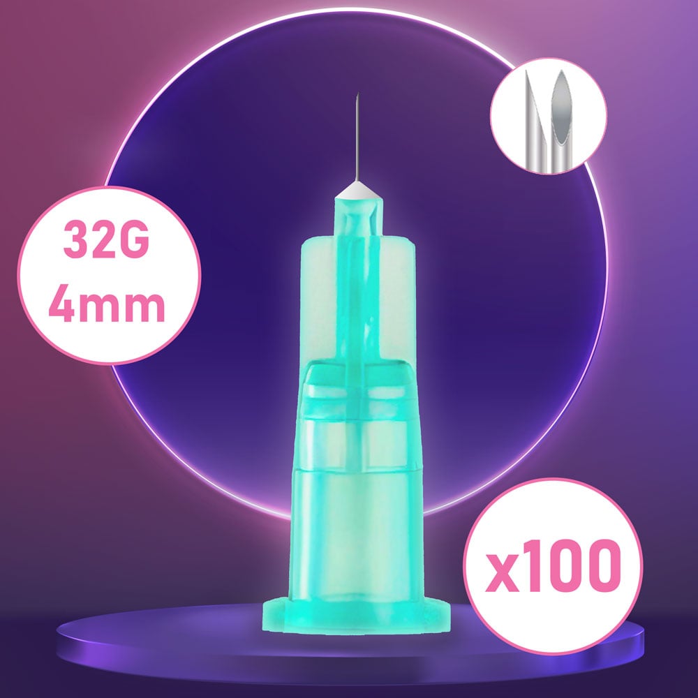 Aiguilles de mésothérapie et micro injections 32G 4mm / SUMBOW