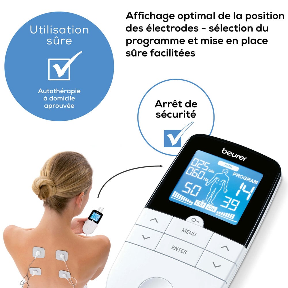 Electrostimulateur TENS/EMS numérique Beurer EM49 / BEURER