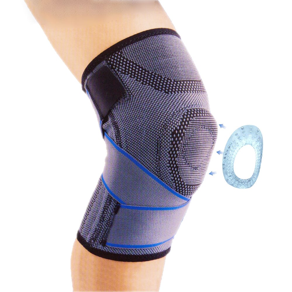 Genouillère avec coussinet en gel rotulien et stabilisateurs latéraux / Comfort
