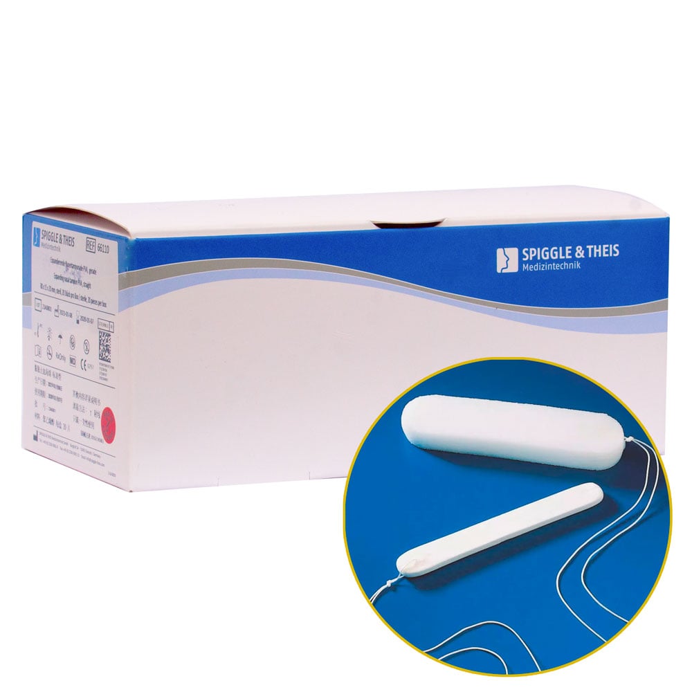 Tampons Nasaux Stériles Expansibles avec Fil de Sécurité / Spiggle & Theis