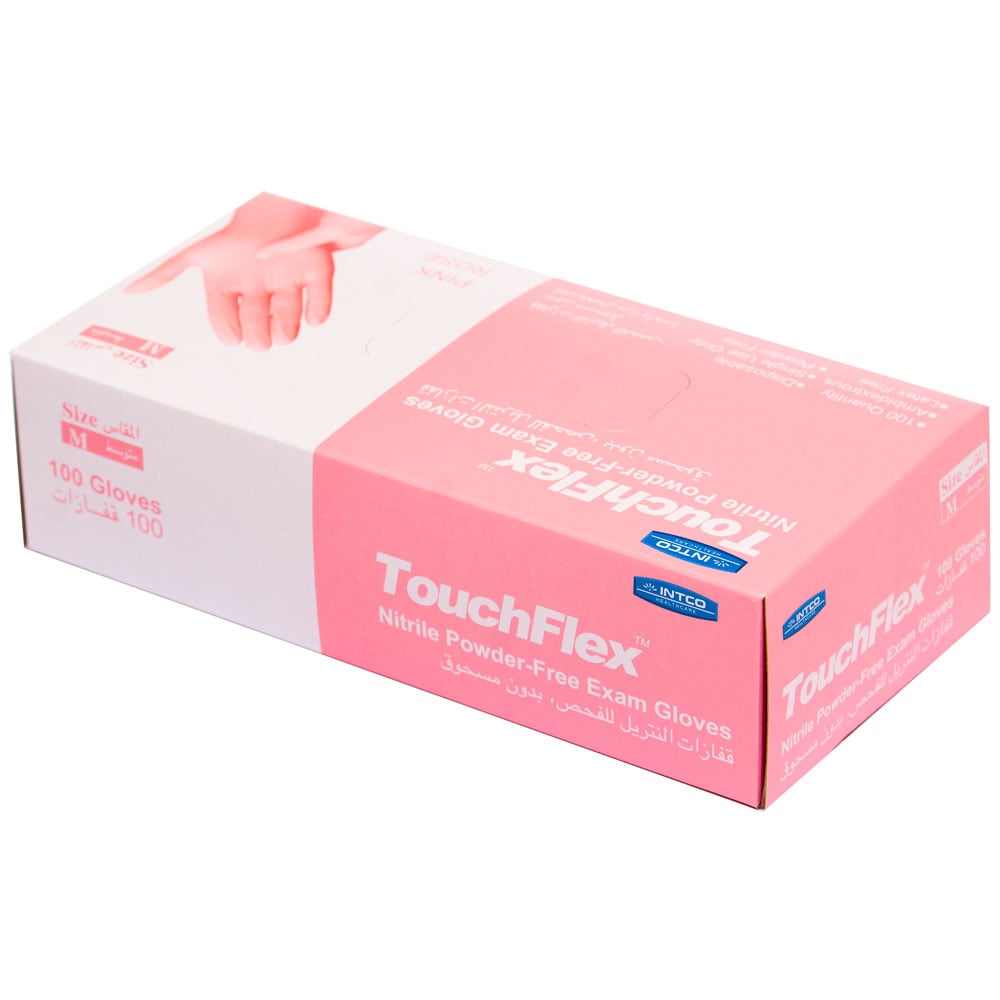 Gants d’examen en nitrile Roses / INTCO