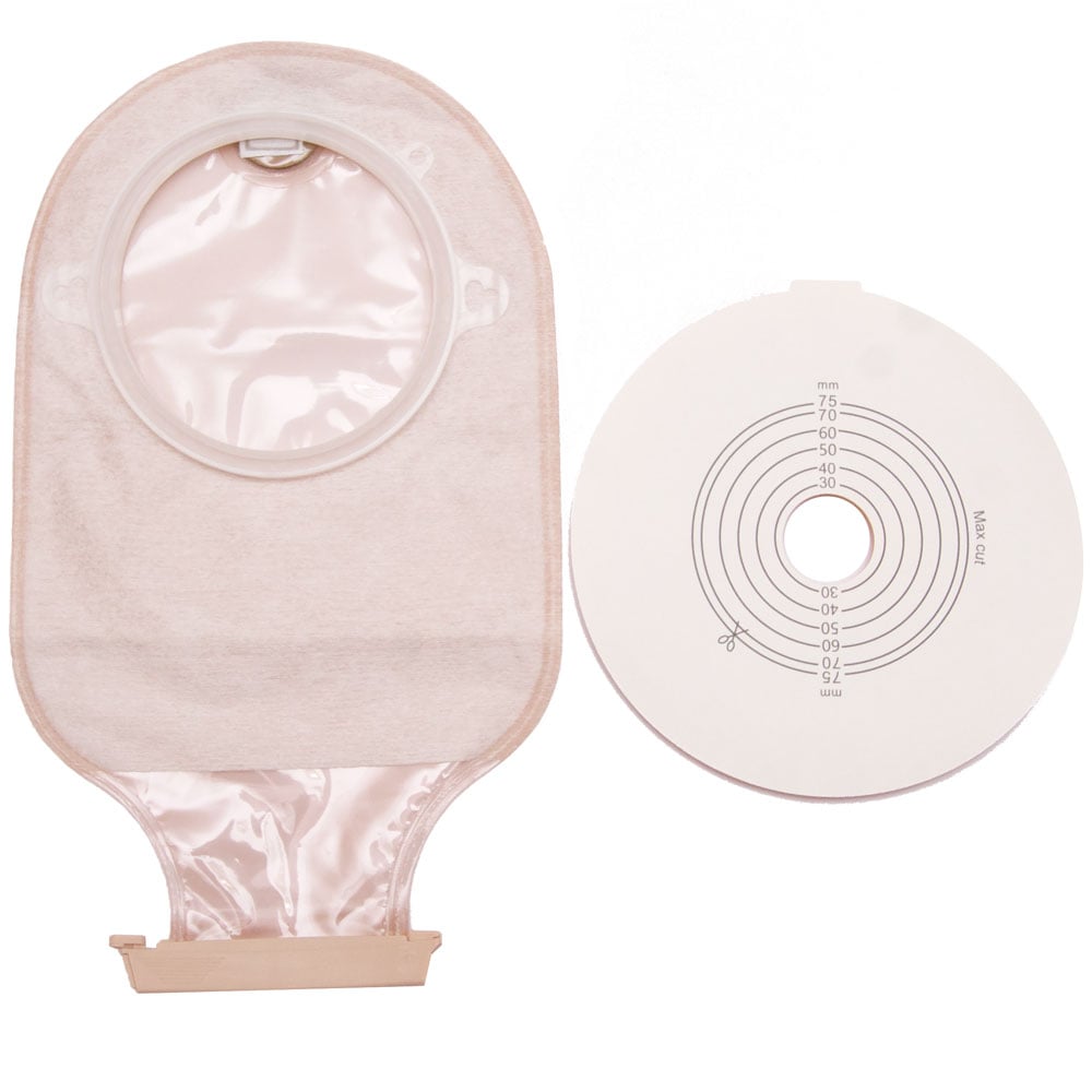 Poche de colostomie vidangeable en 2 pièces / Colostobags