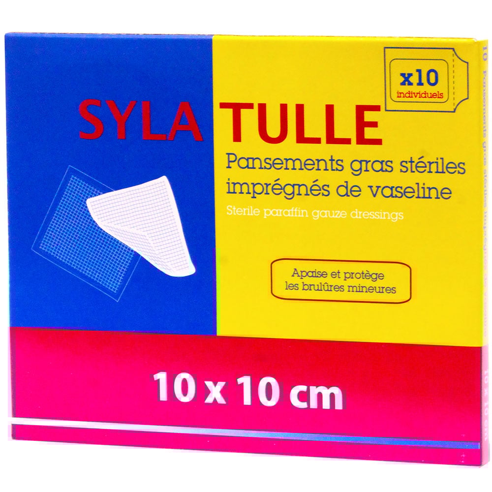 Compresse de gaze imprégnée Sylatulle / Sylamed